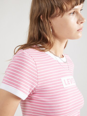 LEVI'S ® Shirt 'Graphic Mini Ringer' in Pink