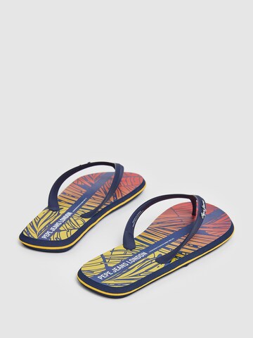 Pepe Jeans Beach & Pool Shoes 'WHALE PALM' in Blue