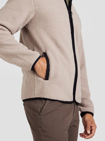 Only & Sons Fleece jas 'ONSEMILIO' in Bruin