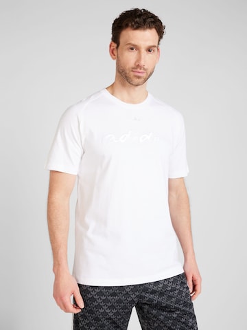 balts ADIDAS ORIGINALS T-Krekls: no priekšpuses