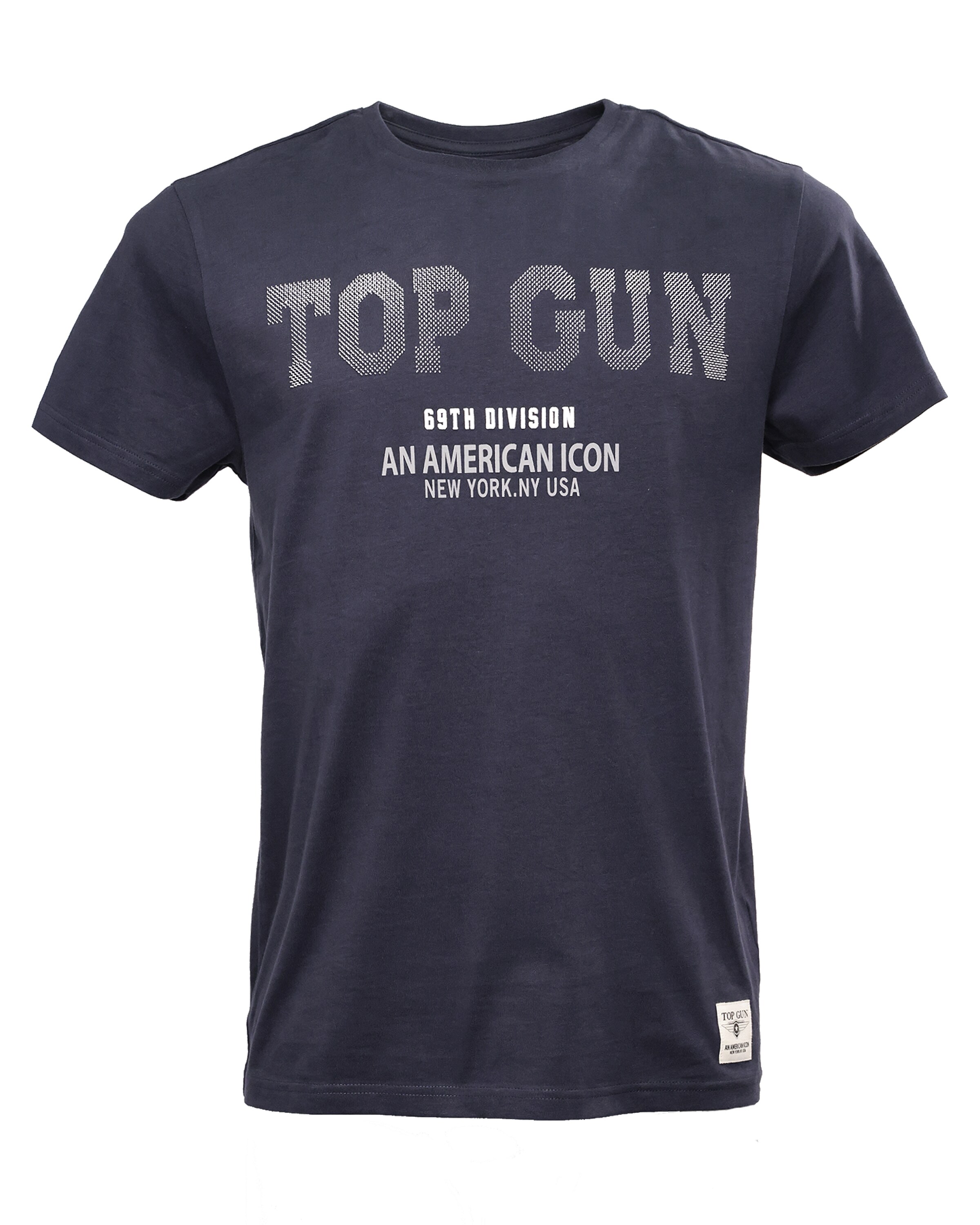 TOP GUN Shirt 'TG20213006' in Blauw: voorkant