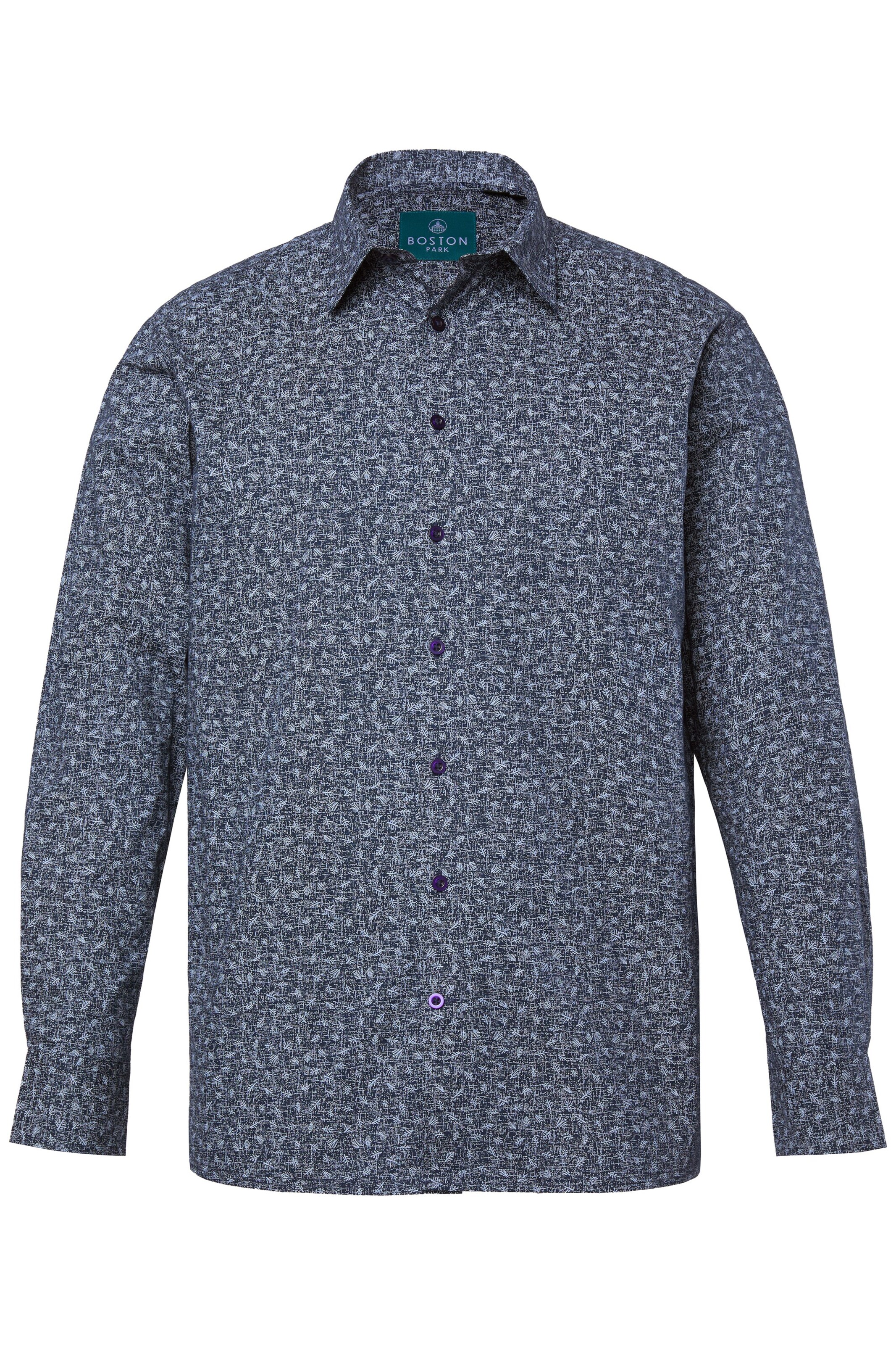 Boston Park Comfort fit Button Up Shirt in Blue: front