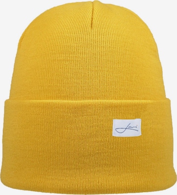 Lou-i Mütze 'Mütze aus Bio-Baumwolle' in Gelb: Vorderseite