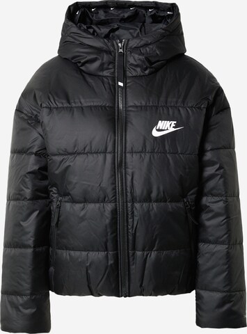 Nike Sportswear Winter Jacket in Black: front