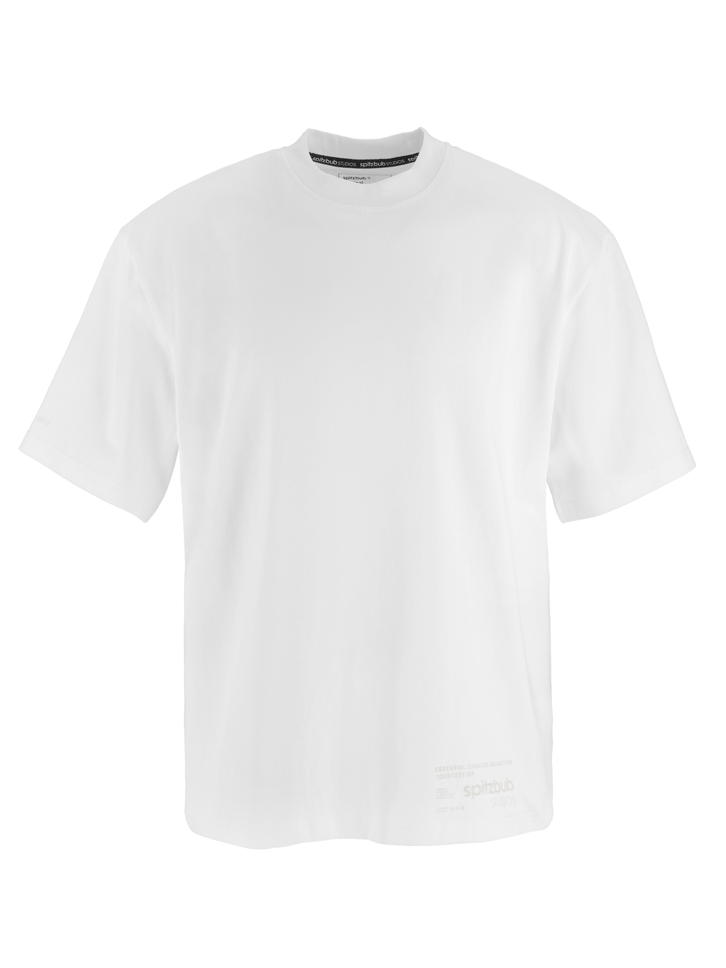 SPITZBUB Shirt 'Essentials ' in Weiß: Vorderseite