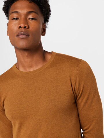 JACK & JONES Trui 'EMIL' in Bruin