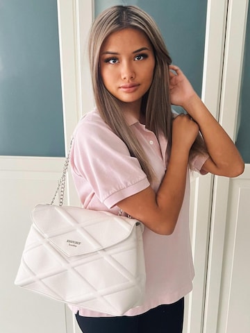 Princely London - Bolso de hombro 'Chaunhi' en blanco: frente