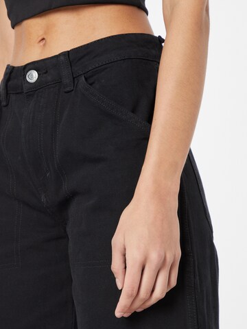 WEEKDAY Wide Leg Jeans 'Onyx' in Schwarz