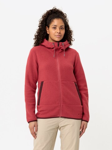 VAUDE Athletic fleece jacket 'Manukau' in Red: front