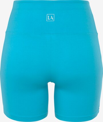 LASCANA Skinny Sporthose in Blau