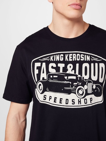 King Kerosin Tričko 'Fast &Loud' – černá