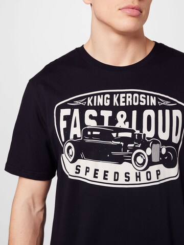 King Kerosin - Camiseta 'Fast &Loud' en negro