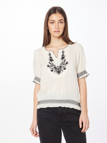 King Louie Bluse in Beige: Vorderseite