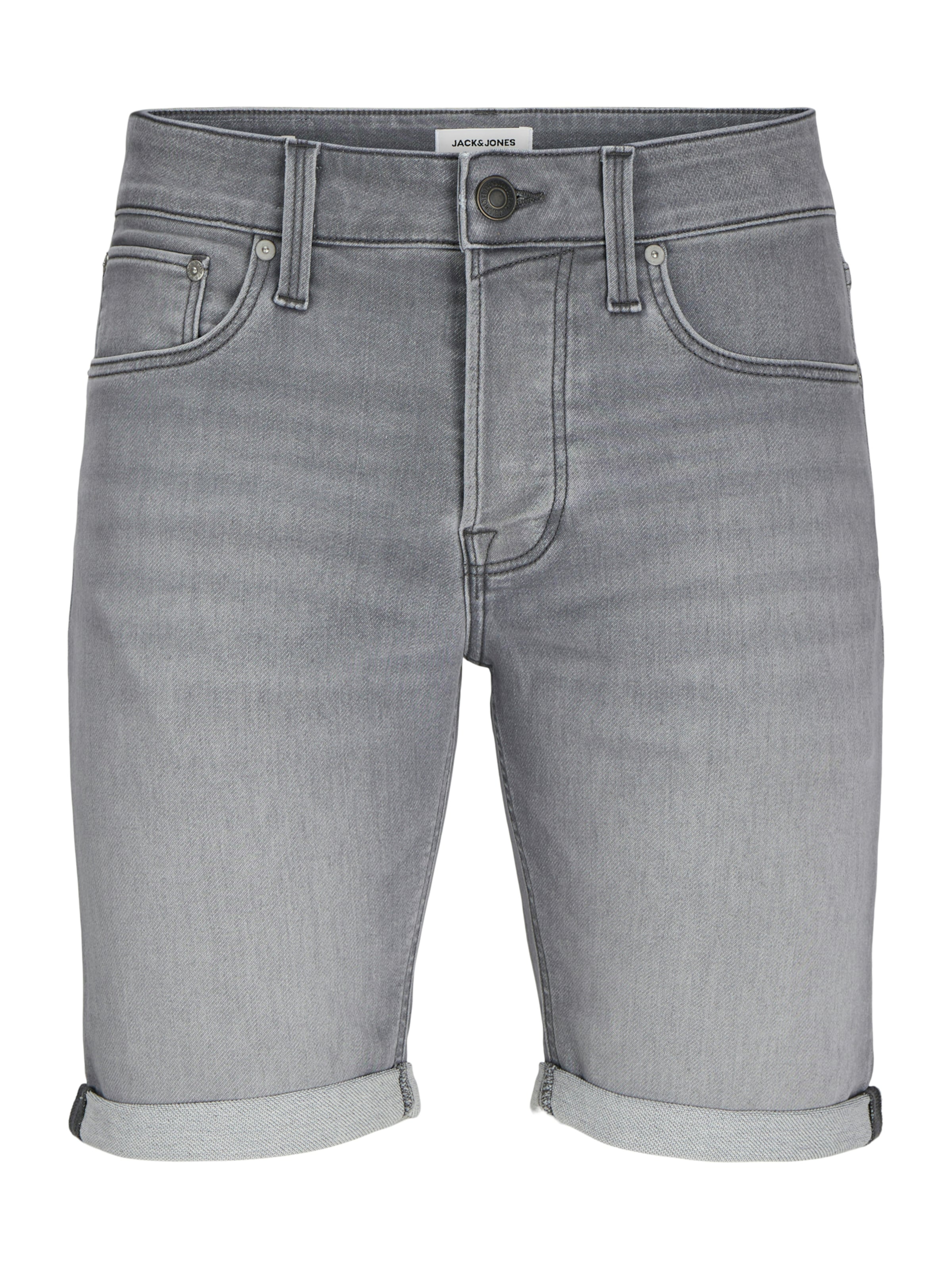 Jack & Jones Plus Regular Jeans 'JJIRick JJIcon' i grå: framsida