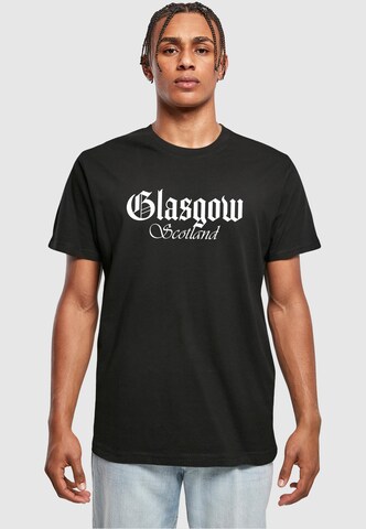 Mister Tee Shirt 'Glasgow' in Zwart: voorkant