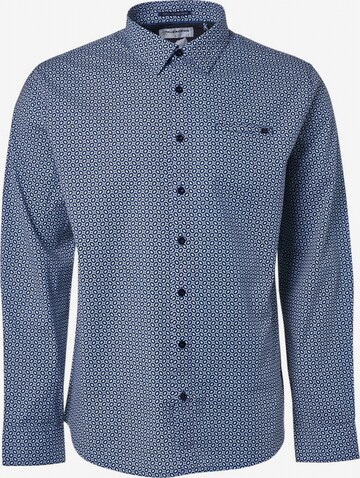 No Excess Regular fit Button Up Shirt in Blue: front