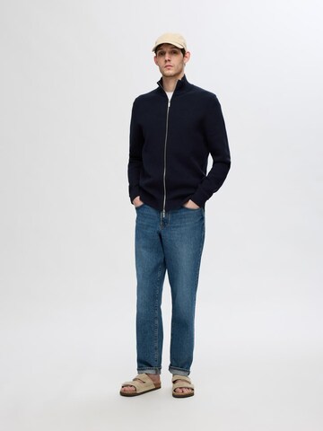 SELECTED HOMME Вязаная кофта 'SLHDane' в Синий