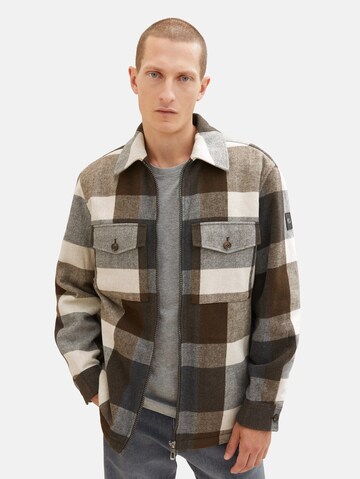 TOM TAILOR Übergangsjacke in Braun