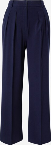 Warehouse Wide leg Trousers with creases in Blue: front