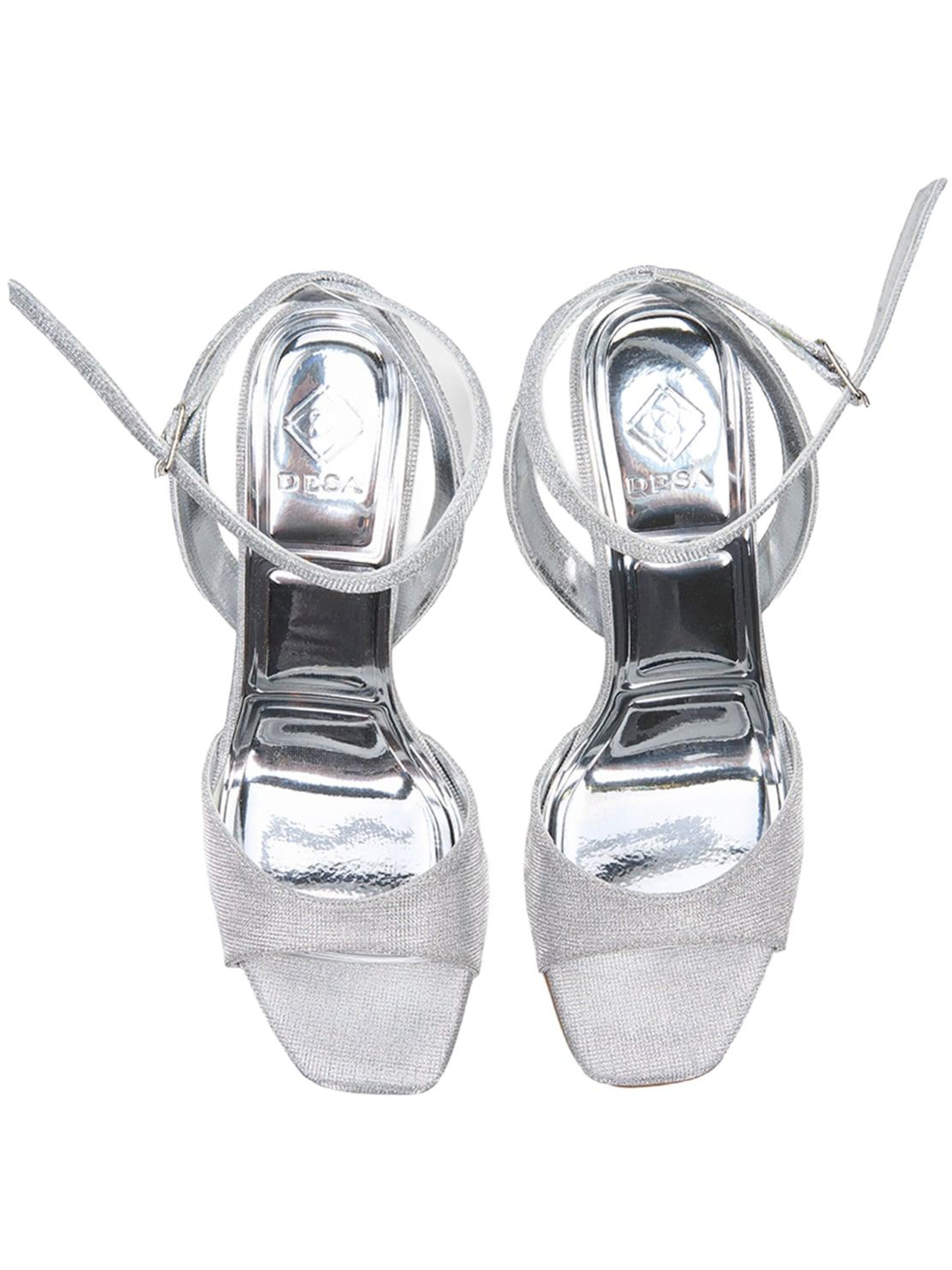Desa Strap Sandals 'Pumps' in Silver
