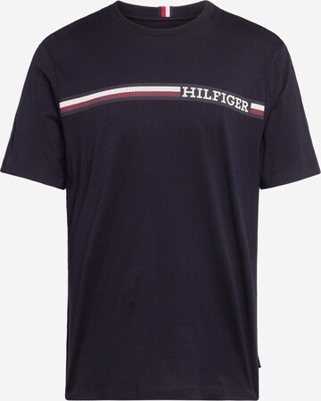 T-Shirt TOMMY HILFIGER en bleu : devant