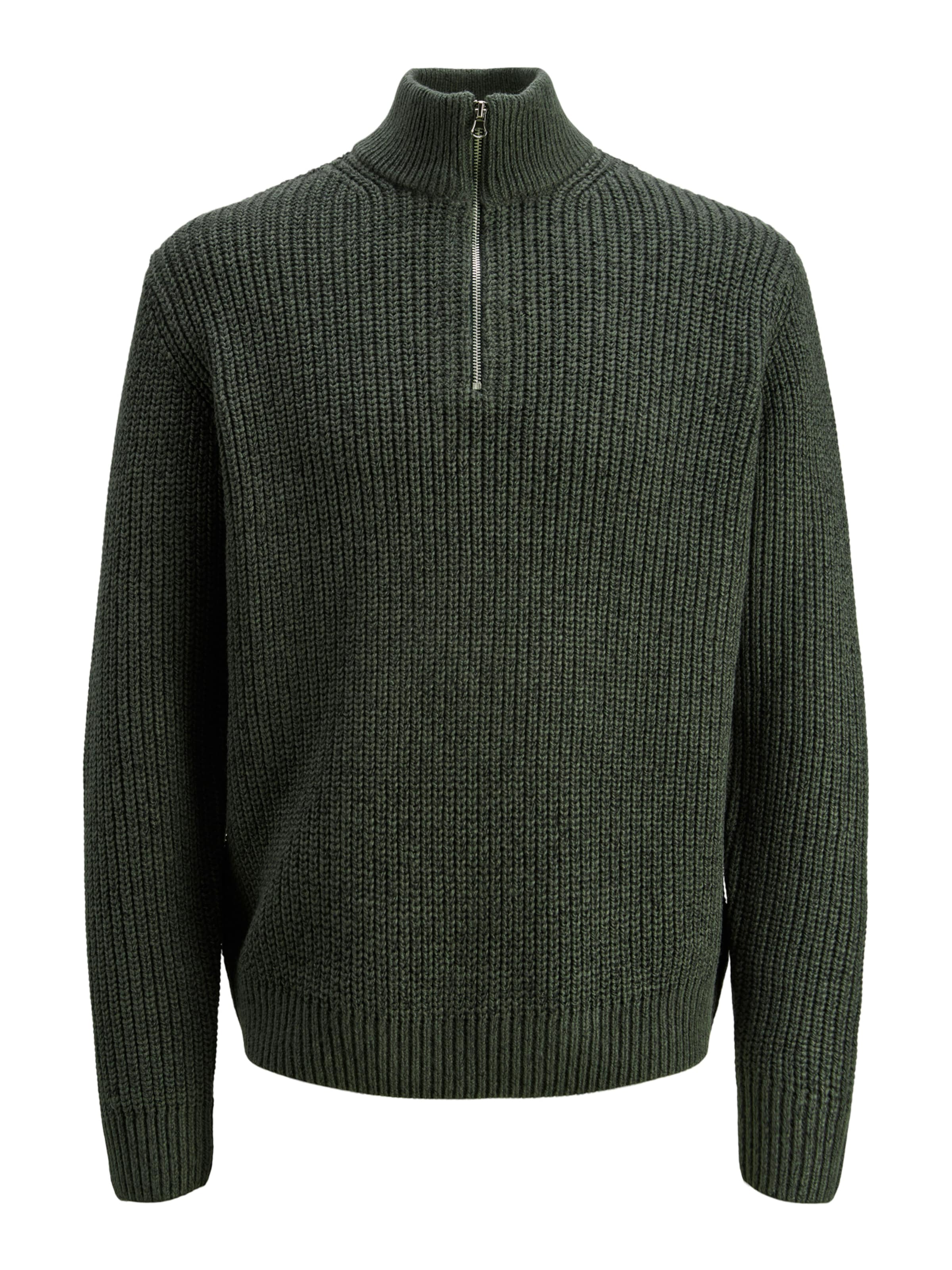 JACK & JONES Pullover 'JORBLEECKER' in Grün: Vorderseite