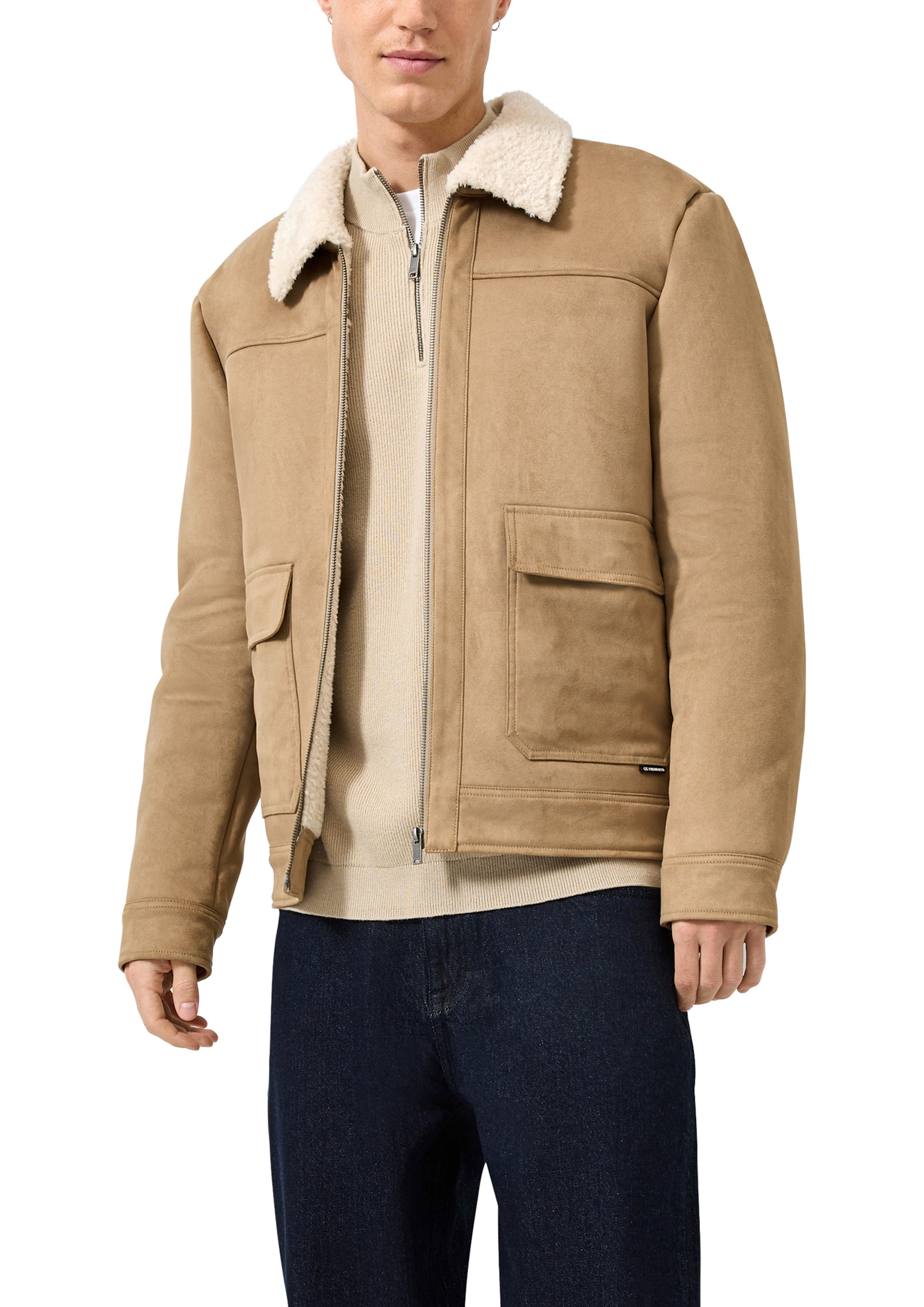 QS Jacke in Braun: Vorderseite