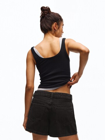 Bershka Regular Jeans in Zwart