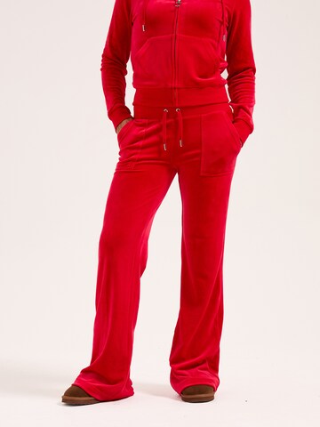 Skinny Pantaloni sportivi di Juicy Couture in rosso