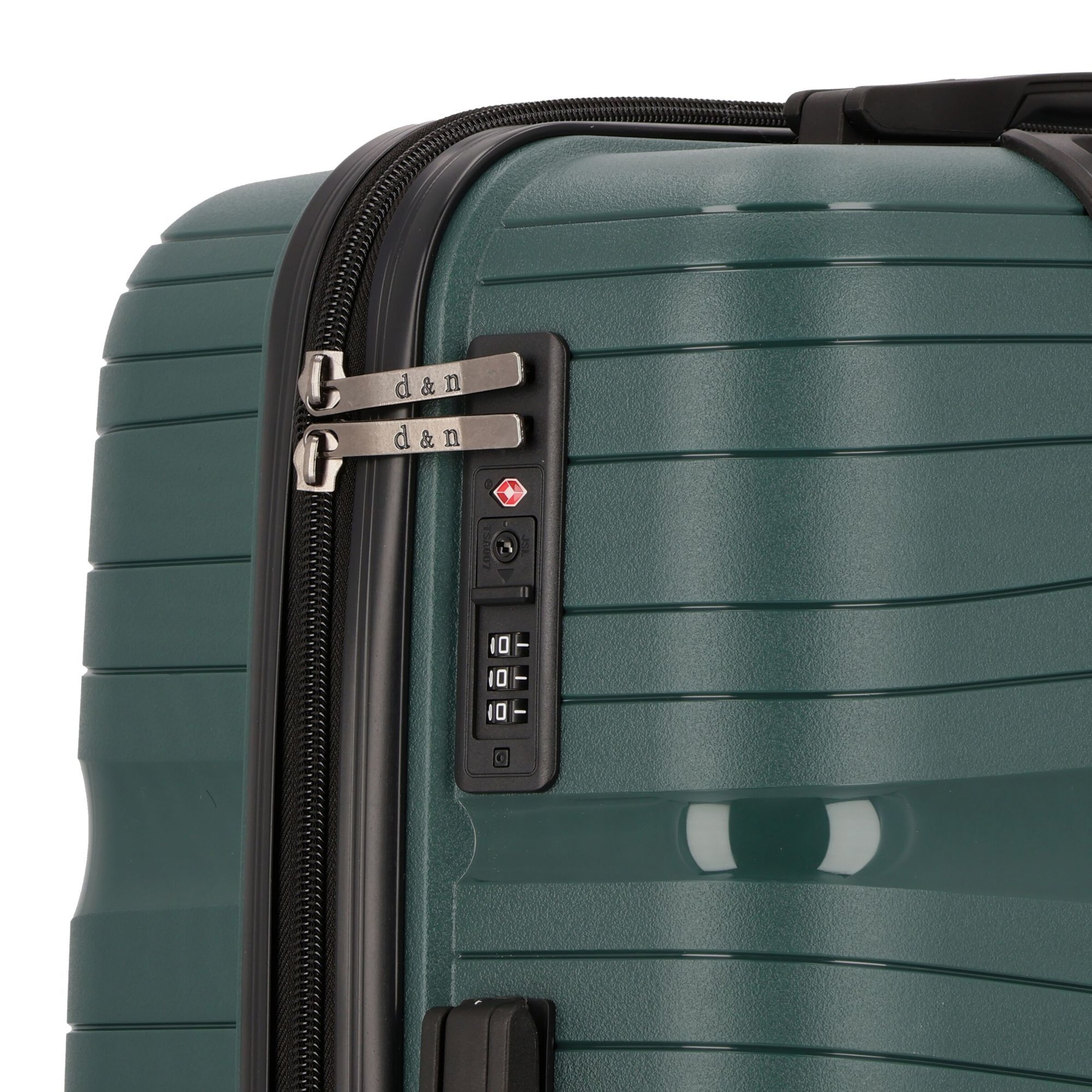 D&N Suitcase Set 'Travel Line 4300' in Green