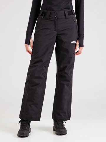 Largi Pantaloni sport 'Xperior' de la ADIDAS TERREX pe negru: față