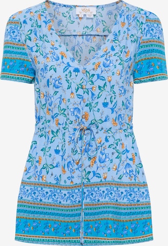 usha FESTIVAL Blouse in Blauw: voorkant