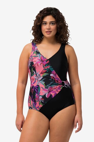 Ulla Popken Swimsuit in Black: front