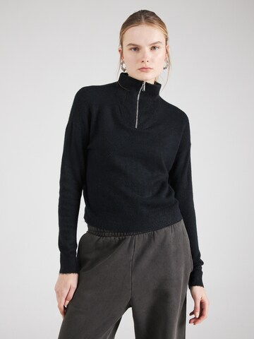 Pull-over 'ELLYLEFILE' VERO MODA en noir : devant