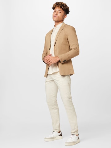 JACK & JONES - Slim Fit Jaqueta em bege