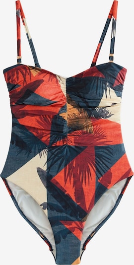 Maudymosi kostiumėlis iš Next, spalva – kremo / tamsiai mėlyna / tamsiai oranžinė, Prekių apžvalga