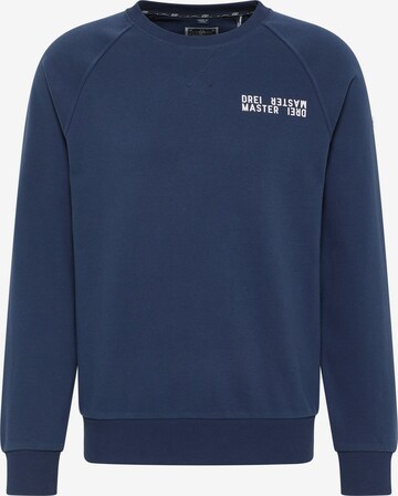 DreiMaster Maritim Sweatshirt 'Bridgeport' in Blauw: voorkant