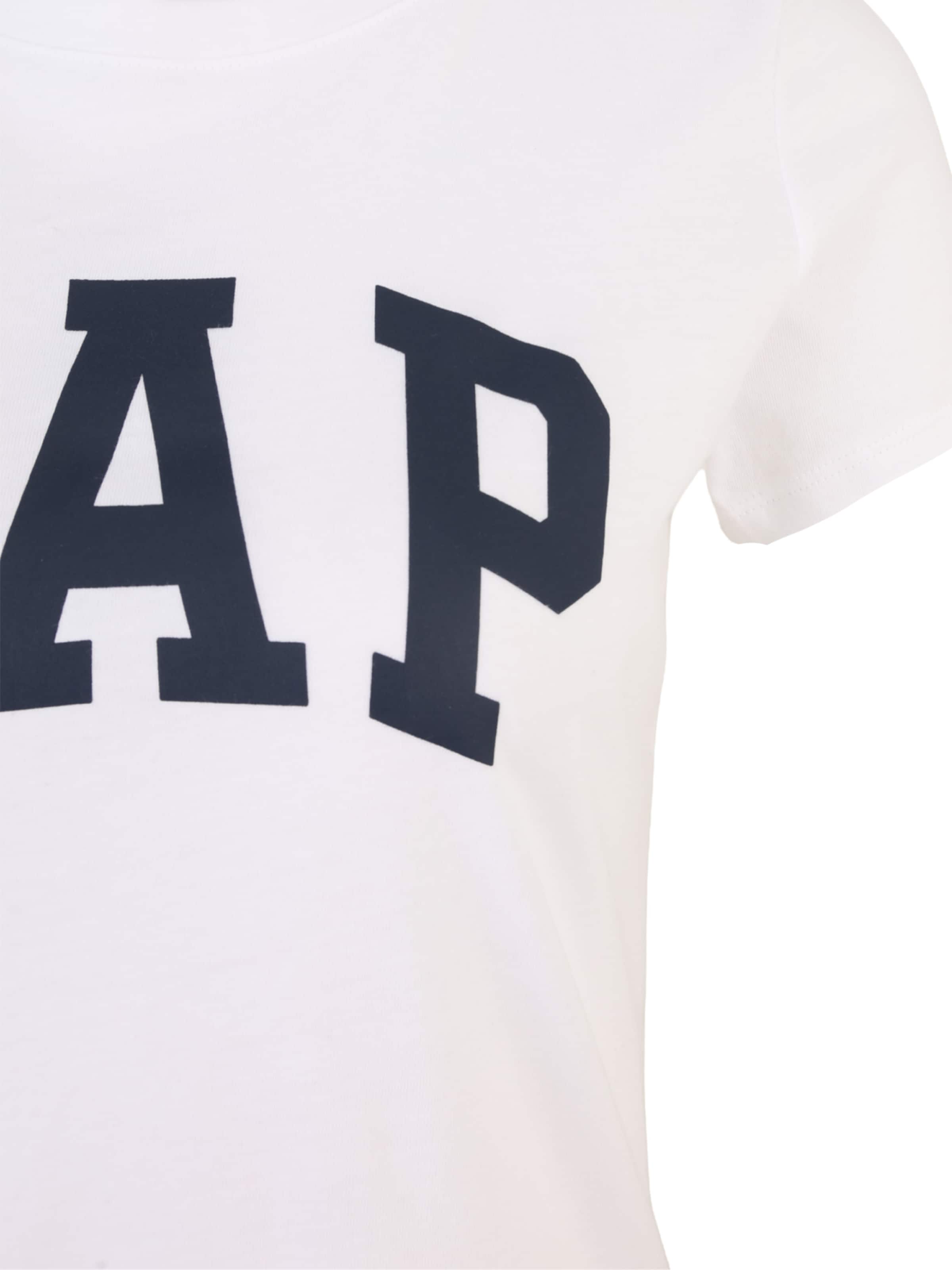 Gap Petite T-Shirt 'FRANCHISE' in Blau