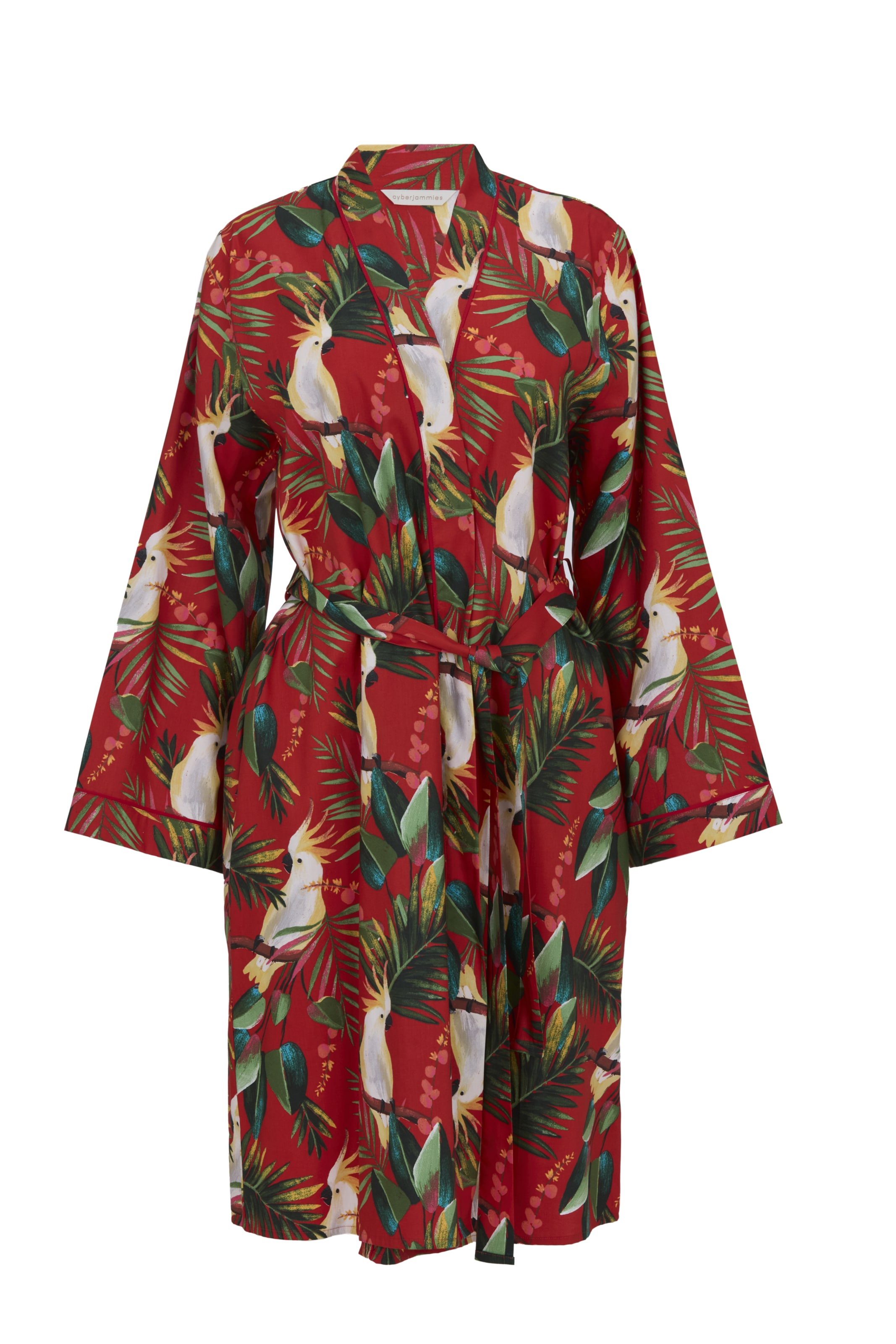 Cyberjammies Ochtendjas 'Tara' in Rood: voorkant