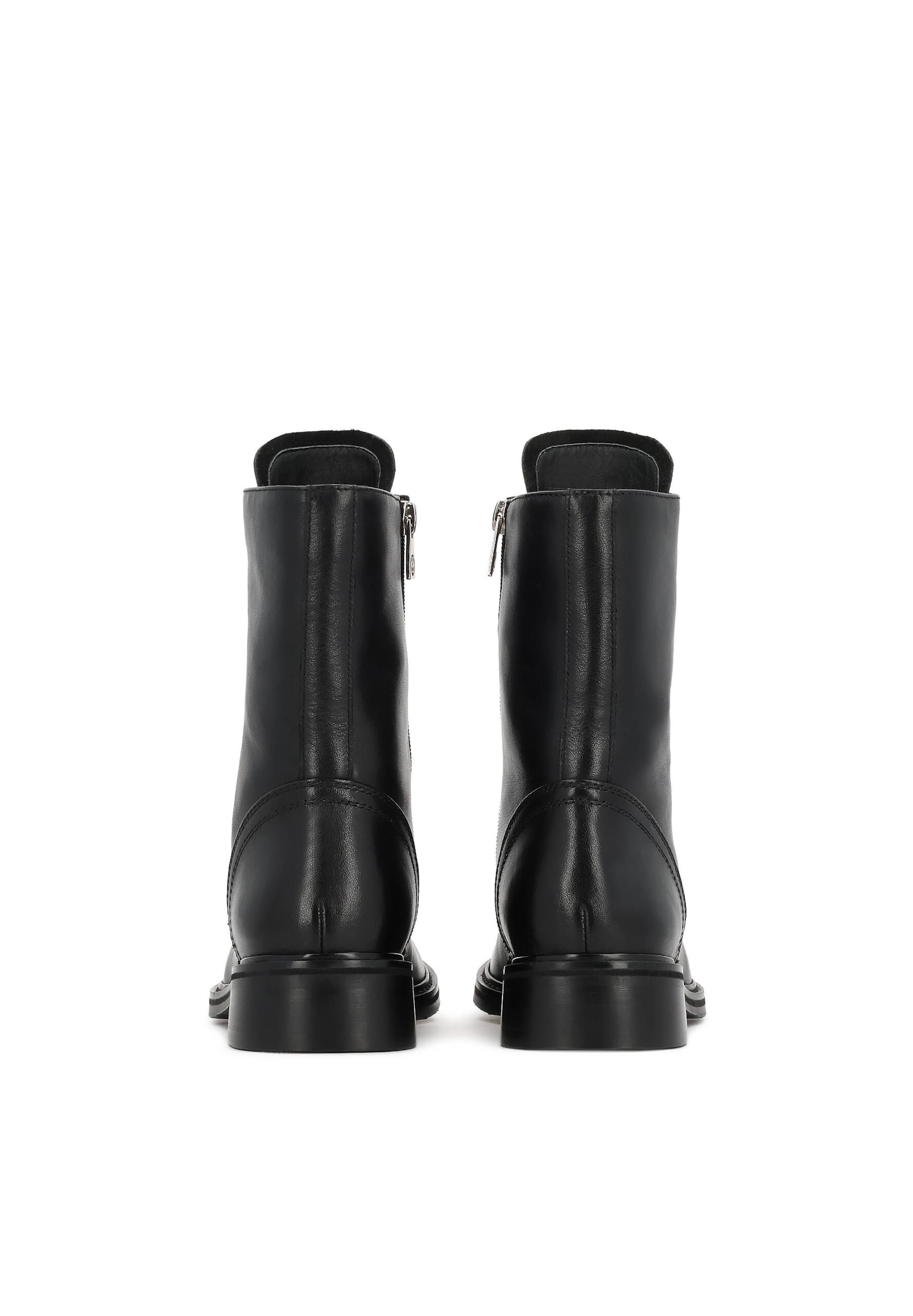 Kazar Botki sznurowane w kolorze czarny