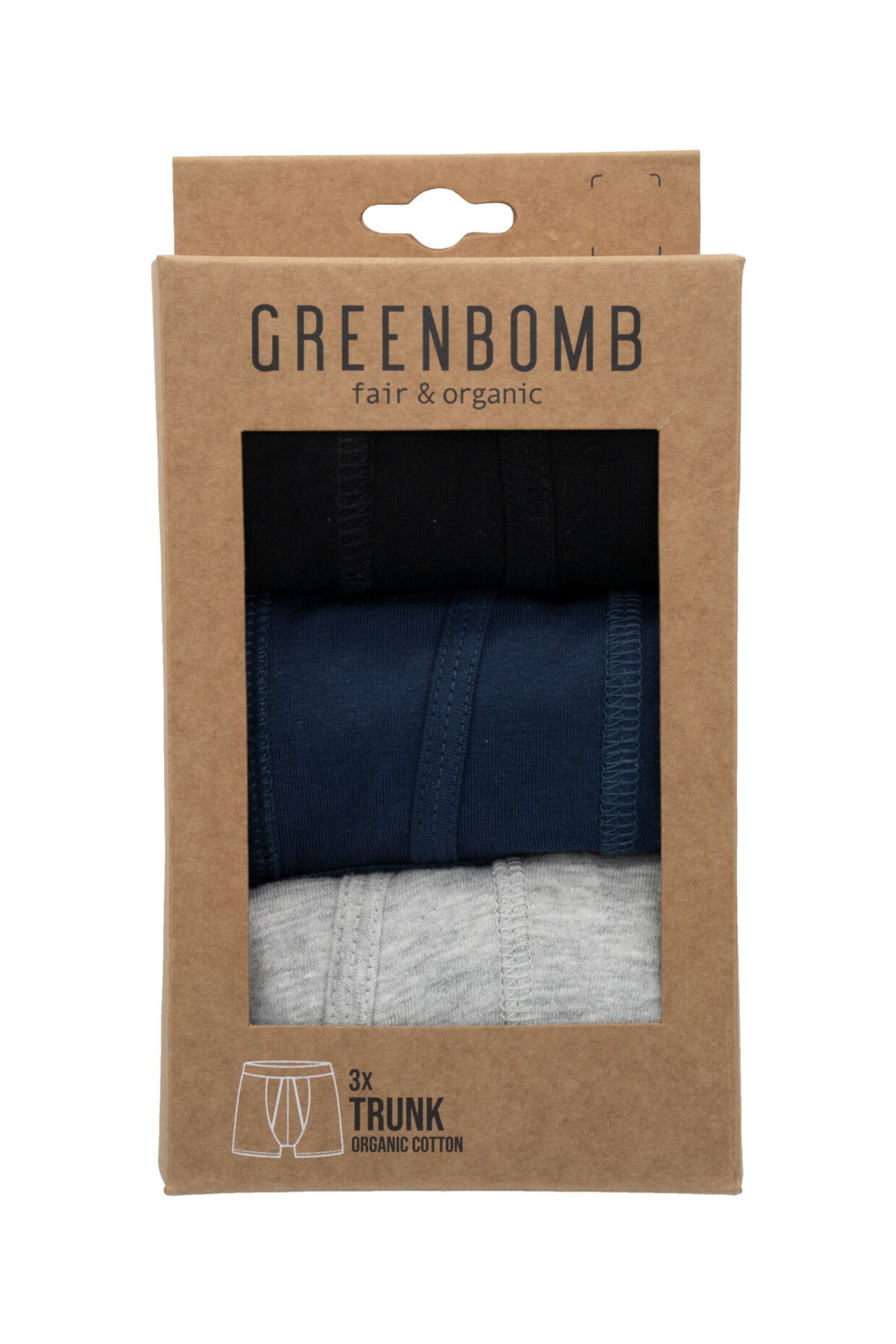 GREENBOMB Boxershorts in Blauw