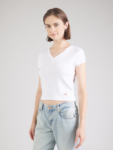 Calvin Klein Jeans Shirt in White: front
