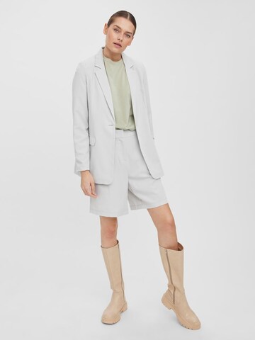 VERO MODA Loose fit Pleat-front trousers 'Zelda' in Grey