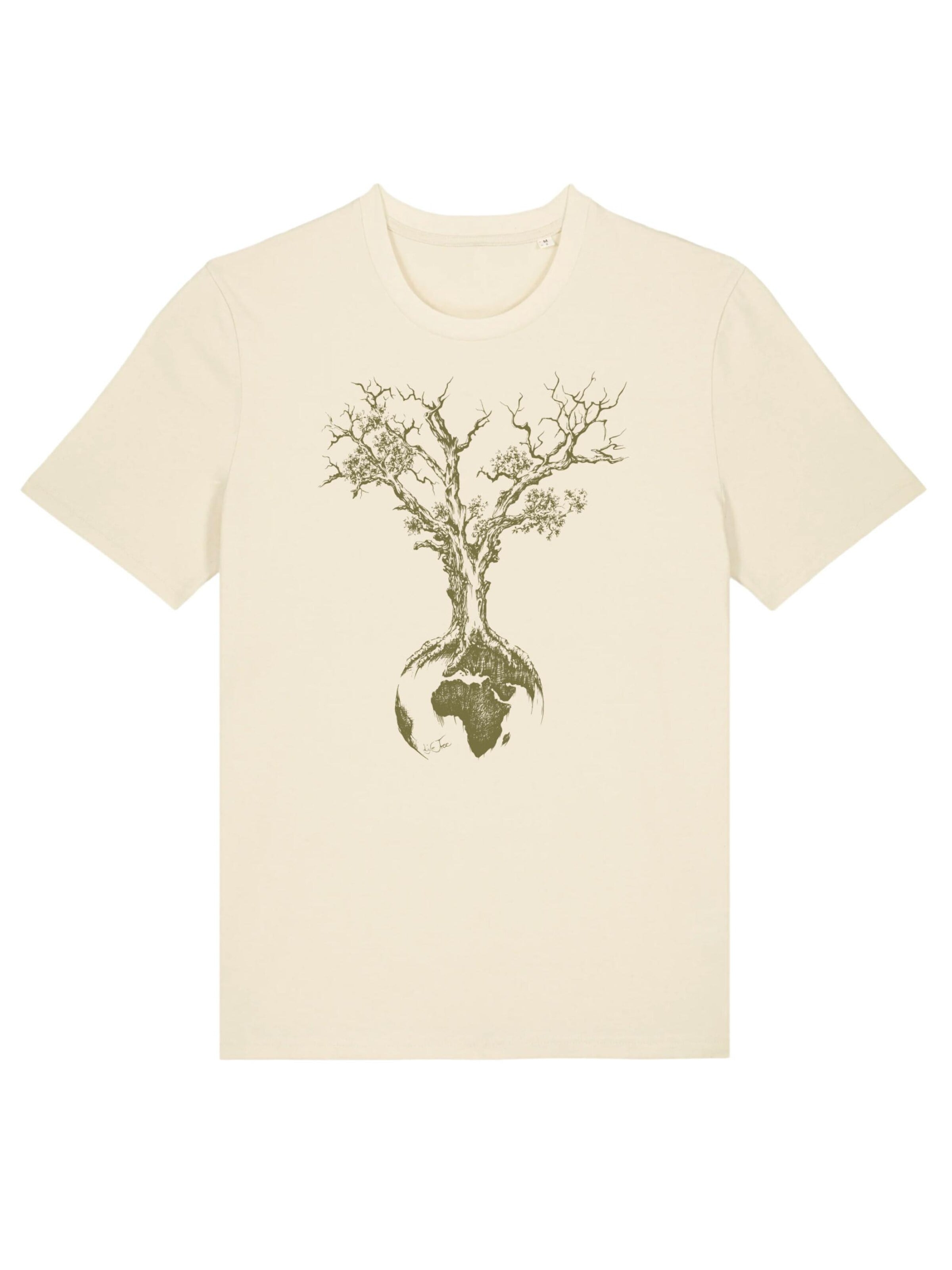 Life-Tree Shirt 'Organic Fairwear Weltenbaum' in White: front