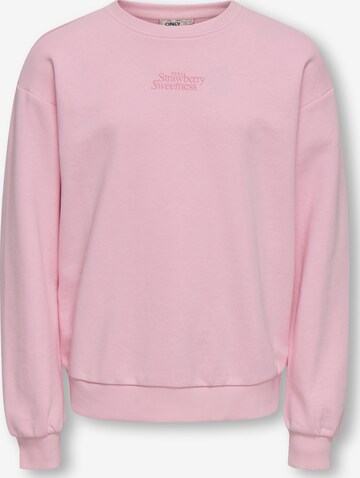 Sweat-shirt 'KOGPhilea' ONLY GIRLS en rose : devant