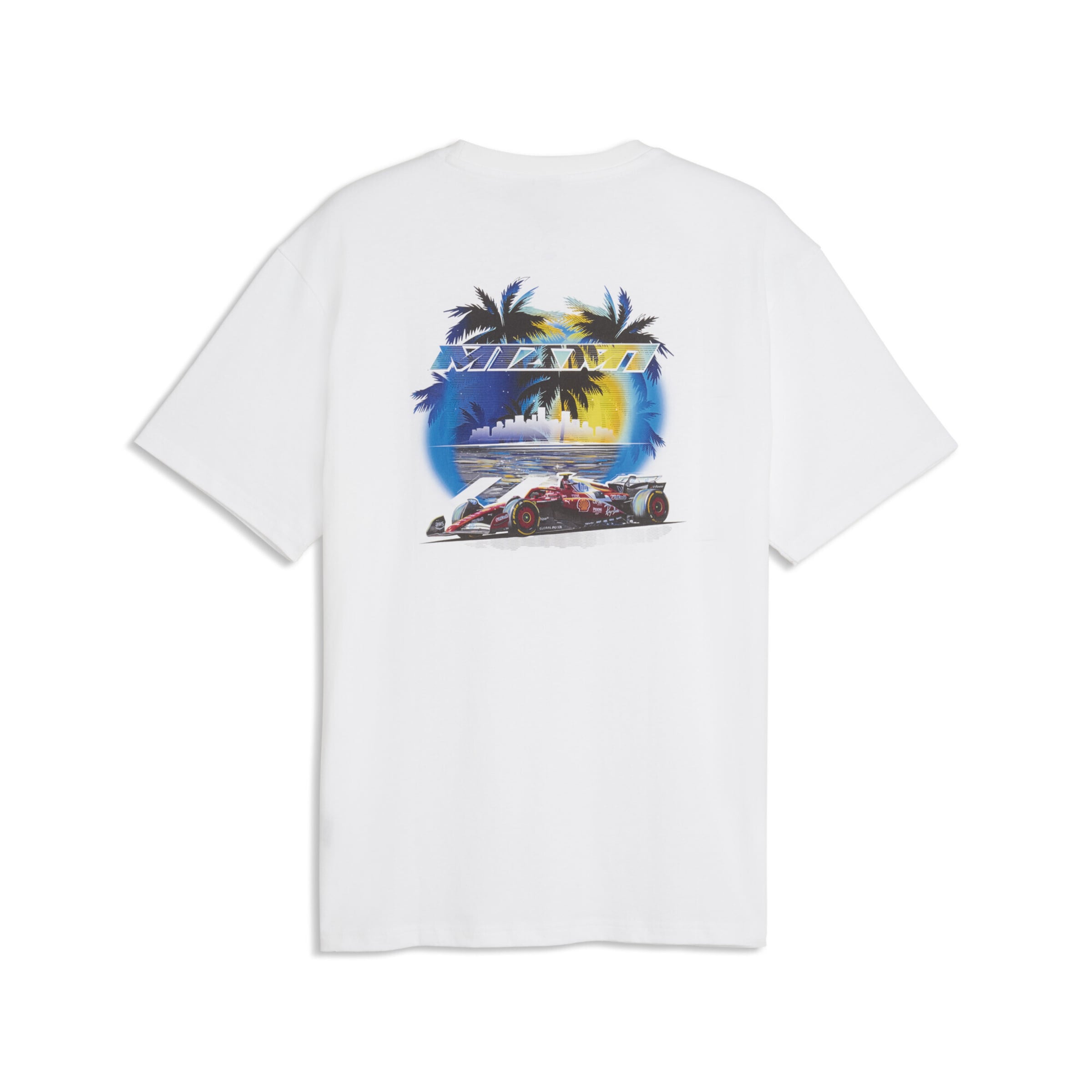 T-Shirt fonctionnel 'Scuderia Ferrari Miami' PUMA en blanc