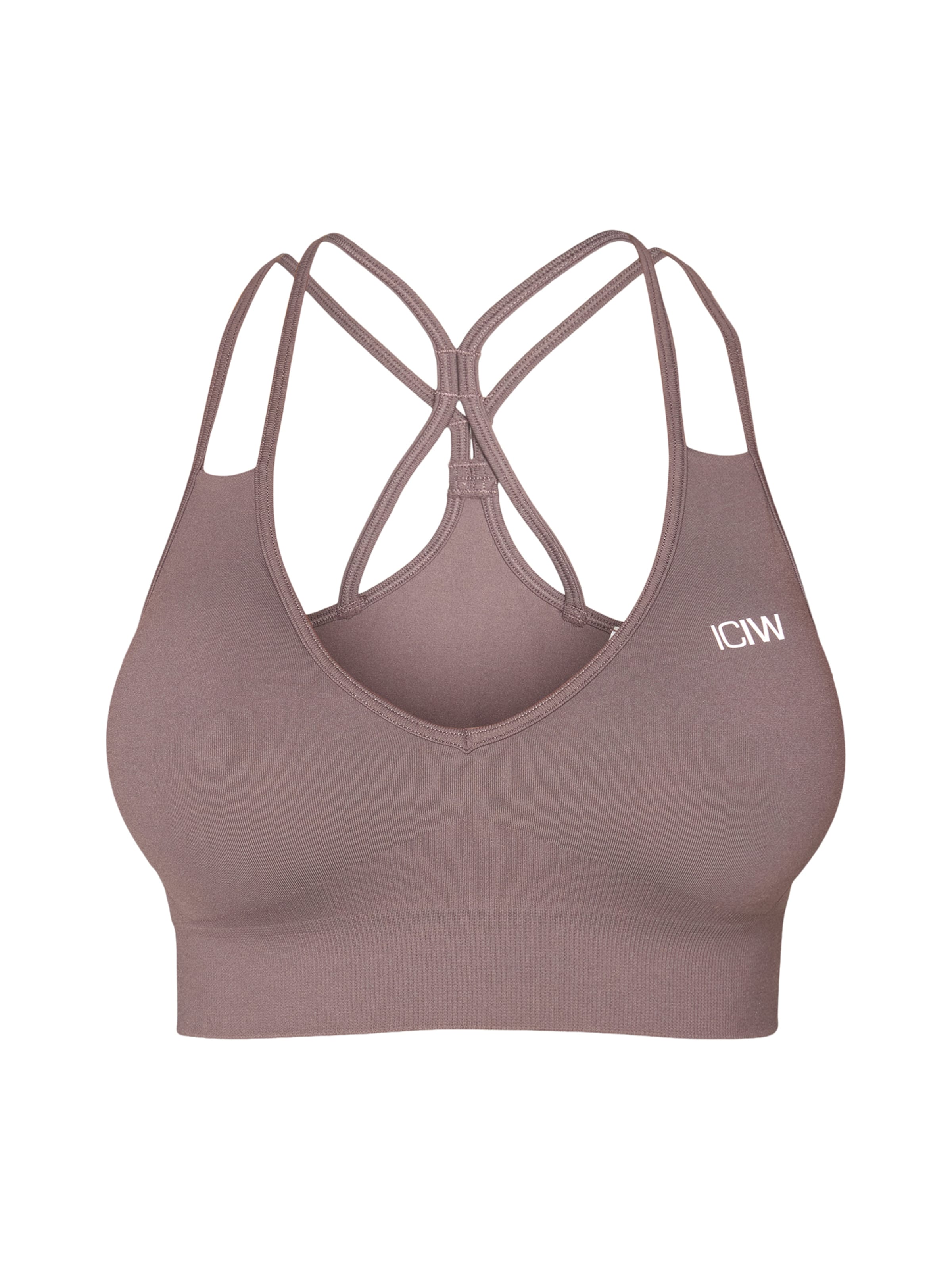ICANIWILL Bralette Sports bra 'Define Seamless' in Brown: front