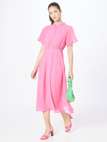ICHI Shirt Dress in Pink