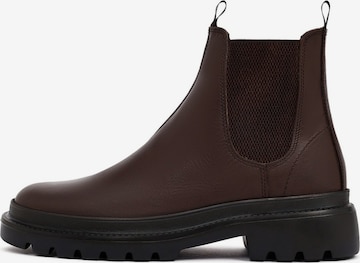 Derimod Chelsea boots in Bruin: voorkant
