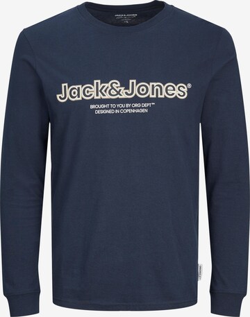 JACK & JONES Majica 'Lakewool' | modra barva: sprednja stran